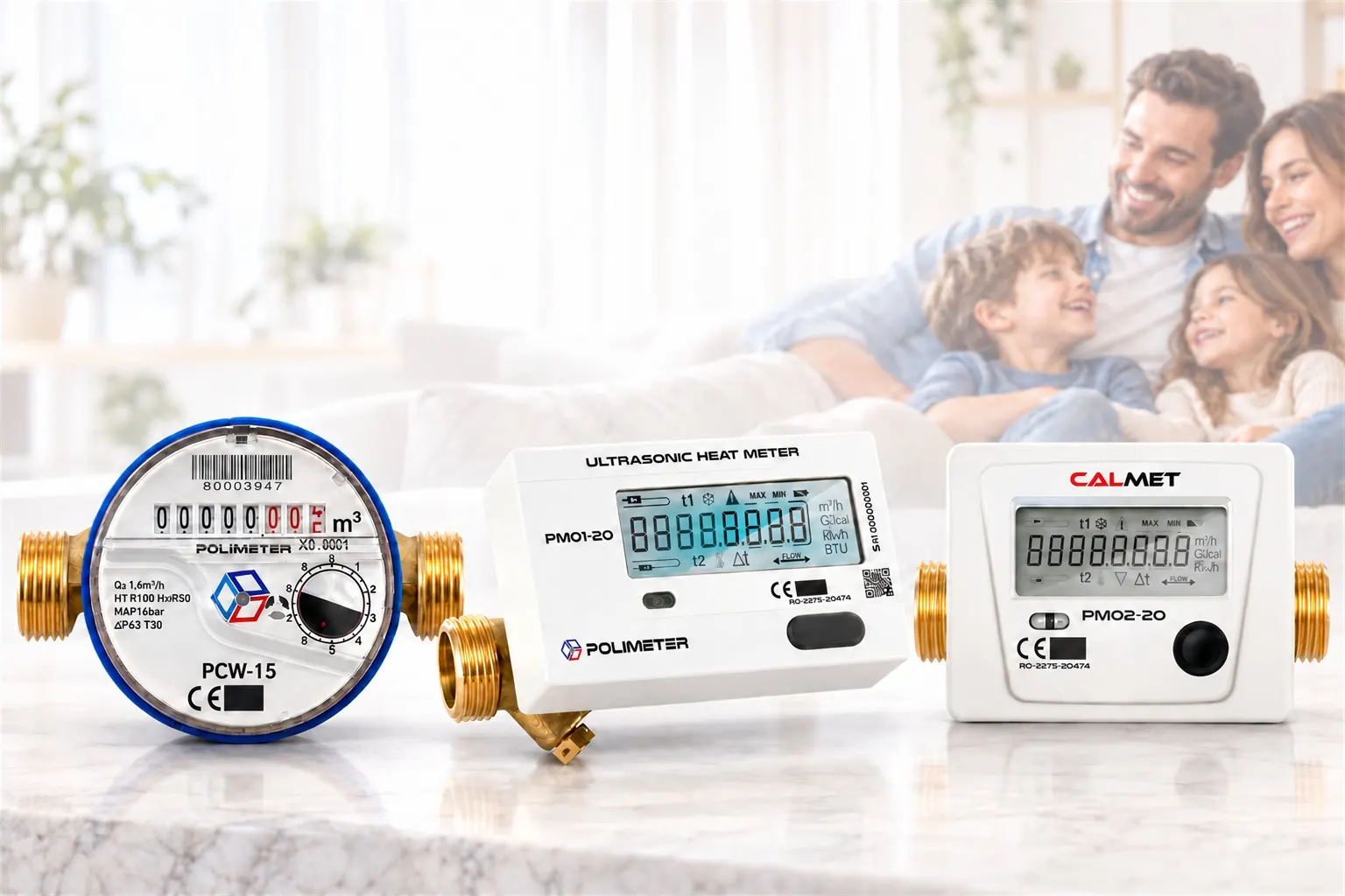 Polimeter su sayacı, Polimeter ultrasonik ısı sayacı ve Calmet ısı sayacı